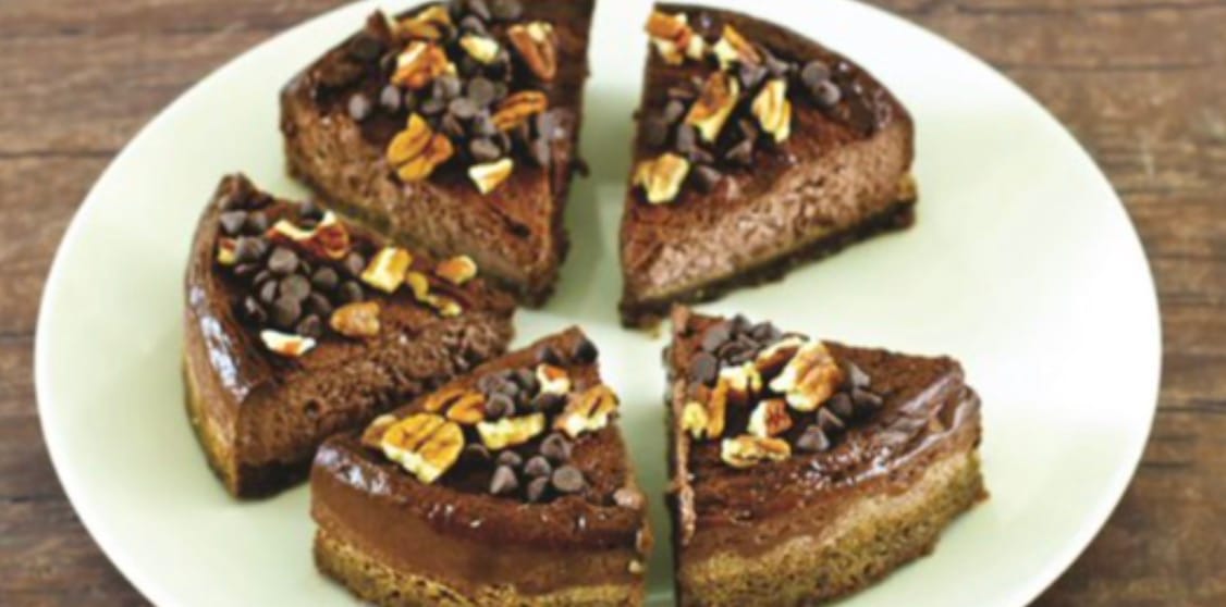 Keto Air fryer Chocolate Espresso Mini Cheesecake